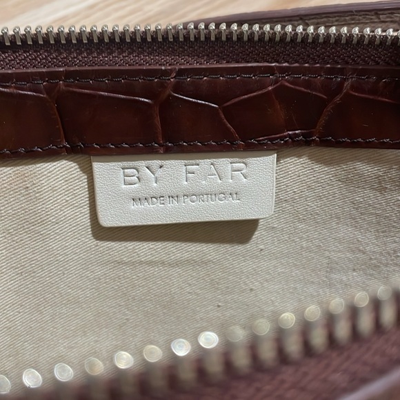 BY FAR Brown Crocodile Rachel bag - Picture 11 of 13